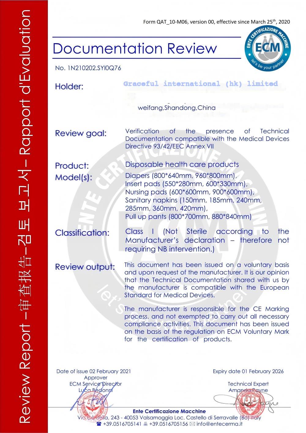 CE Marking Documentation Review - ECM
